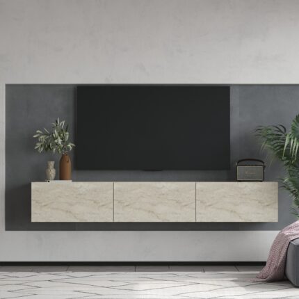 Mert Sert Mobilya Alfa 180CM Tv Sehpası Duvara Monte - Görsel 2