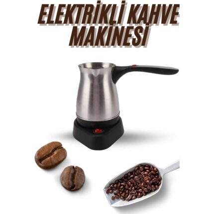 Femina Trendy Elektrikli Cezve 800 Watt Paslanmaz Çelik Türk Kahve Makinesi Saplı