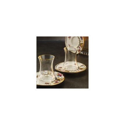 Storemax Sandro Moreno 1453 Antik Rose 12 Parça Altı Kişilik Çay Seti 110 ml - Görsel 3