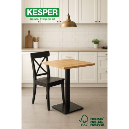 Kesper Masif Ahşap Kare Mutfak/balkon Masası 60X60