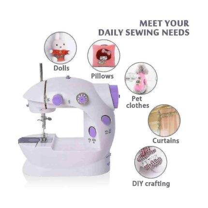 DS LLC Mini Ev Dikiş Makinesi Pedallı Sewing Machine - Görsel 2