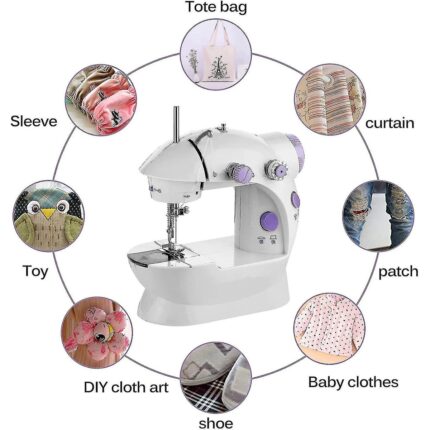 DS LLC Mini Ev Dikiş Makinesi Pedallı Sewing Machine - Görsel 4