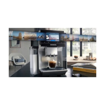 Siemens Wi-Fi Uzaktan Takip ve Kontrol  EQ700 Integral Premium Tam Otomatik Kahve Makinesi - Iselect Ekran - Home Connect - Inox Paslanmaz Çelik +2kg Kahve TQ713R03 - Görsel 4