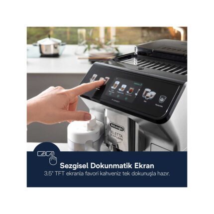 Delonghi 50’den Fazla Sıcak, Soğuk Kahve Eletta Explore Tam Otomatik Kahve Makinesi - Cold Brew - To Go Özelliği - Gümüş - 2kg Kahve  ECAM450 - Görsel 5