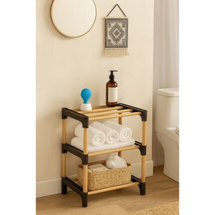 Çok Amaçlı Düzenleyici 3 Katlı Raf Banyo&ayakkabılık - Görsel 4