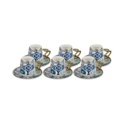 Paçi Etnik 6'lı Porselen Kahve Fincanı ROYALEKS-P-POR-101736 - Görsel 2