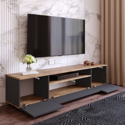 Robin Home Loft Tv Ünitesi Televizyon Sehpası Tv Sehpası Lf7-Aa - Görsel 4