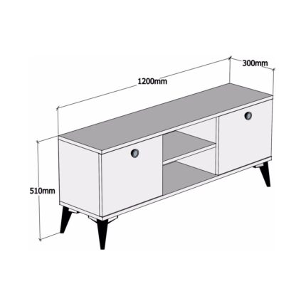 FERNISO Tv Sehpası Modern 120 cm - Görsel 3