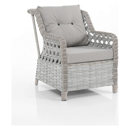 EVDEMO Eren Rattan Puflu Bahçe Balkon Takımı 3+1+1 Gri - Görsel 4